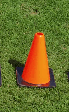 Fisher Training Cone 12" Tall Fluorescent Orange PVC Marker (FIS-CONE12)