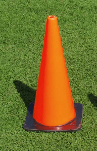 Fisher Training Cone 28" Tall Fluorescent Orange PVC Marker (FIS - CONE28) - SchoolOutlet