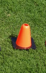 Fisher Training Cone 6" Tall Fluorescent Orange PVC Marker (FIS-CONE6)