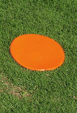 Fisher Disk Marker 12" Diameter Orange Molded Rubber Field Marker (FIS - DISC12OR) - SchoolOutlet