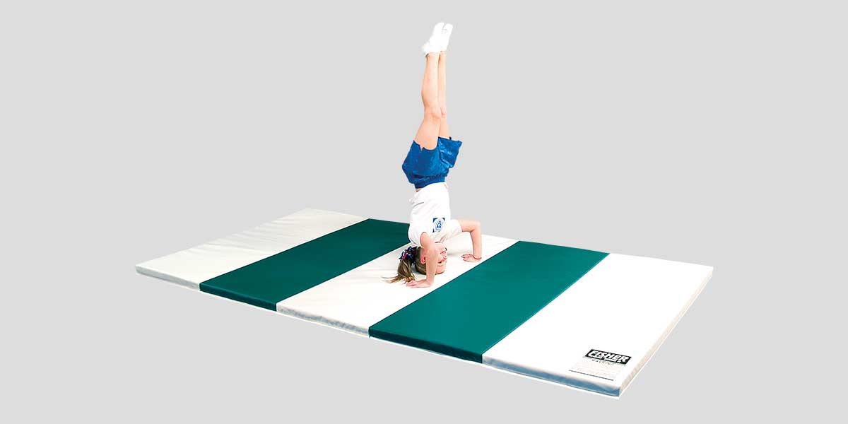 Fisher Folding Gym Mat 2 1/2" Thick 4' x 8' (FIS - ELM52408XX) - SchoolOutlet