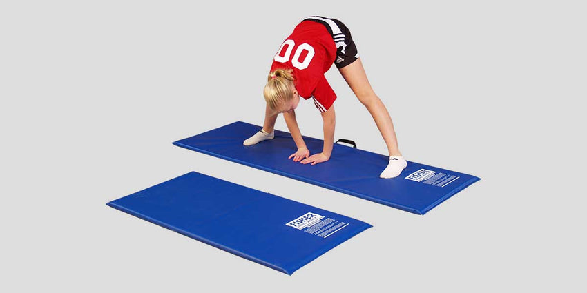 Fisher Economy Personal Exercise Mat Vinyl Covered 30' x 6' x 1" (FIS - EXM136) - SchoolOutlet