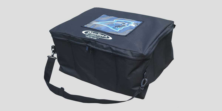 Fisher Manager Bag 3 Football Hold Carrier Polyester with Vinyl Bottom 6"W x 12"H x 19"L (FIS - FBDC3) - SchoolOutlet