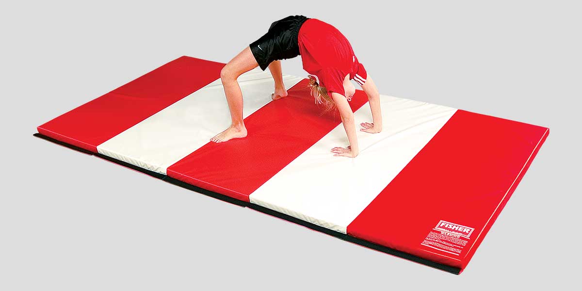 Fisher Folding Gym Mat 2" Thick 5' x 10' (FIS - FM22510XX) - SchoolOutlet