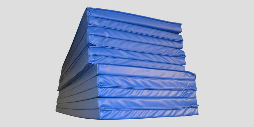 Fisher Folding Gym Mat 2" Thick 6' x 12' Rebond Foam (FIS - FM32612XX) - SchoolOutlet