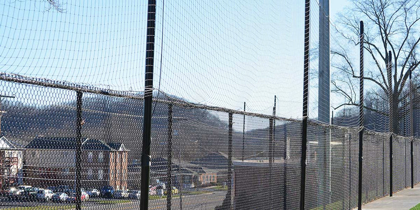 Fisher Field Net System 40' x 40' with Pulley 1 7/8" Mesh for Baseball Softball (FIS - FN4S4040PS) - SchoolOutlet