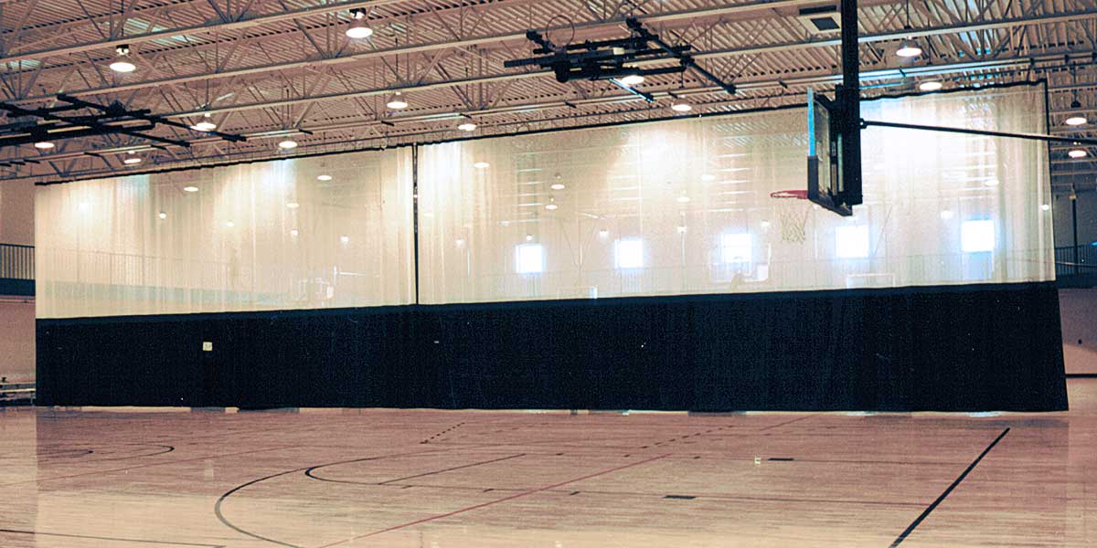 Fisher Gym Divider Curtain 18 oz Solid Vinyl (FIS - GDC3) - SchoolOutlet