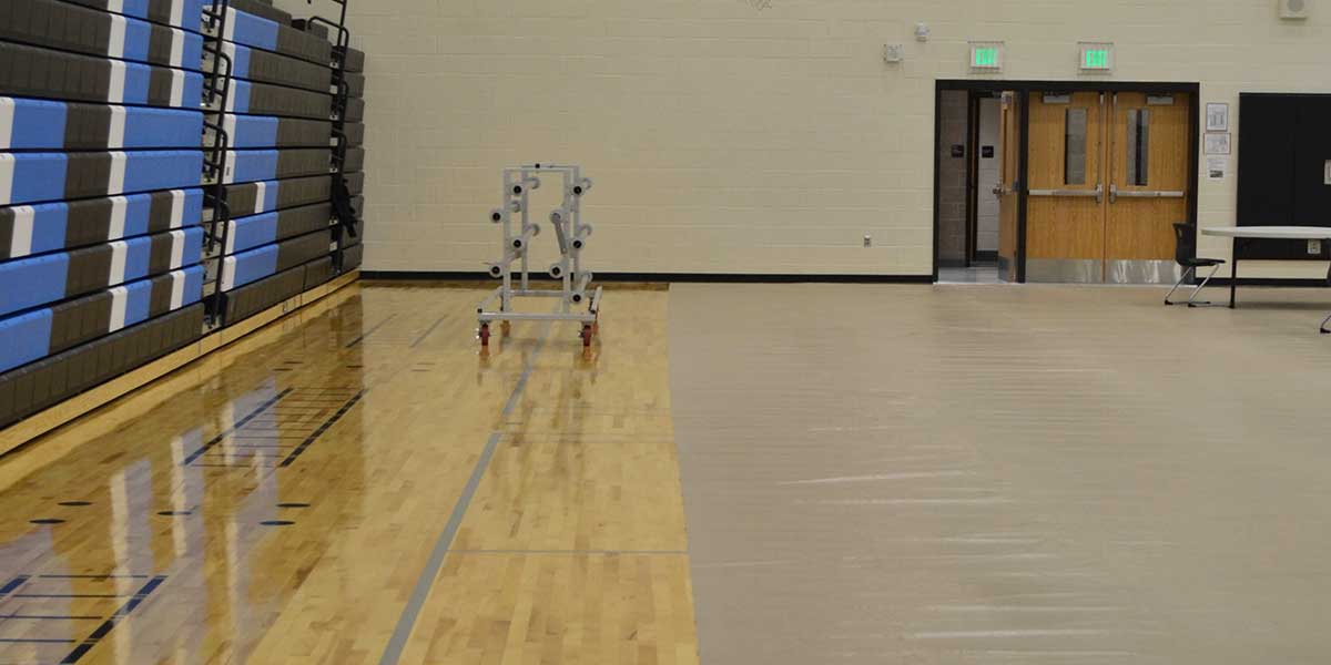 Fisher Gym Floor Cover 22 oz Vinyl Fire Retardant Protective Cover (FIS - GFC22) - SchoolOutlet
