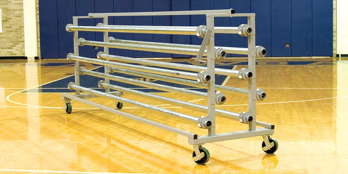 Fisher Deluxe Gym Floor Cart with Frame and 8 Rollers (FIS - GFCCF8) - SchoolOutlet