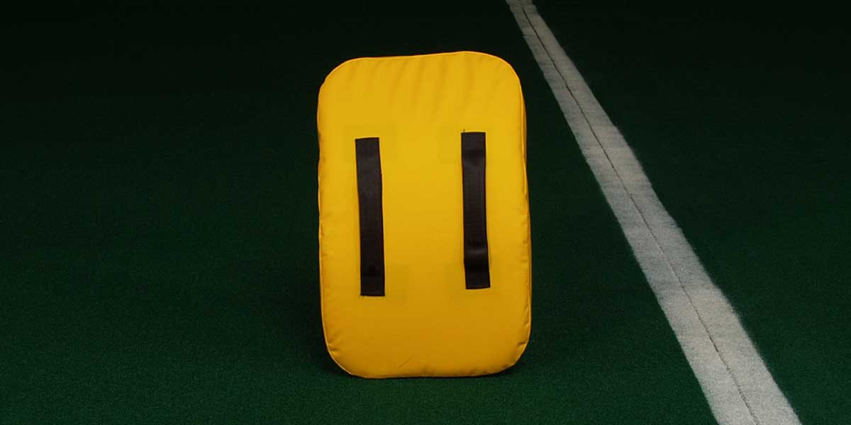Fisher Curved Body Shield 24 in L x 16 in W x 4 in T Junior Football Training Pad (FIS - HD100) - SchoolOutlet