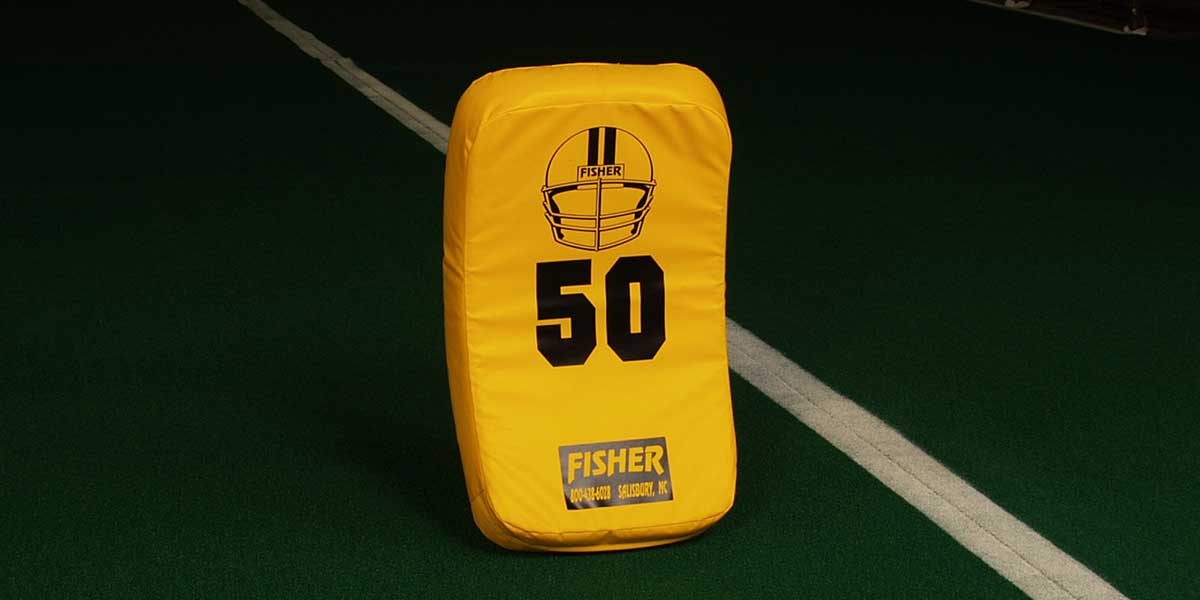 Fisher Curved Body Shield 30 in x 18 in x 4 in Junior Football Training Pad (FIS - HD150) - SchoolOutlet
