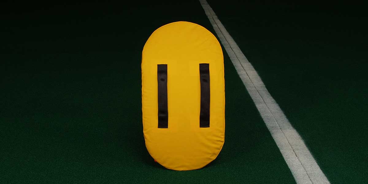 Fisher Atlantic Curved Body Shield 32 in L x 17 in W x 4 in T Advanced Football Training Pad (FIS - HD200) - SchoolOutlet