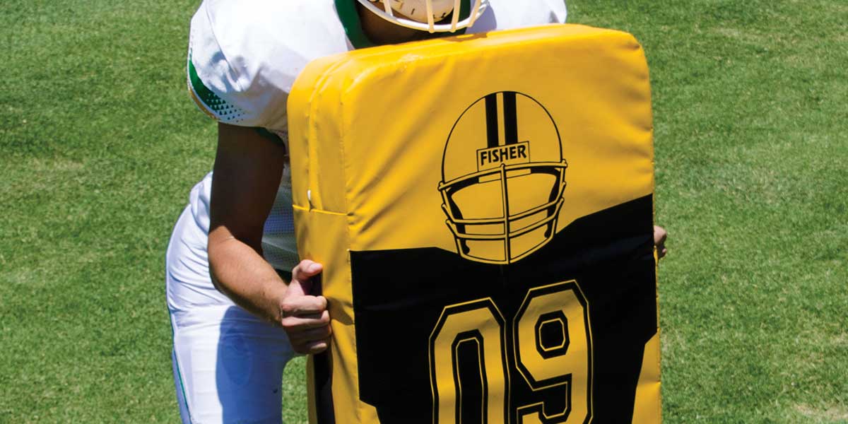 Fisher Full Body Shield 48 in H x 21 in W x 6 in T High Density Football Training Pad (FIS - HD320) - SchoolOutlet