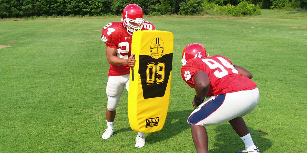 Fisher Full Body Shield 48 in H x 21 in W x 6 in T High Density Football Training Pad (FIS - HD320) - SchoolOutlet