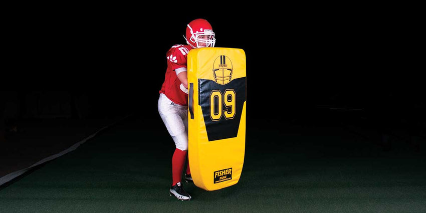 Fisher Full Body Shield 48 in H x 21 in W x 6 in T High Density Football Training Pad (FIS - HD320) - SchoolOutlet