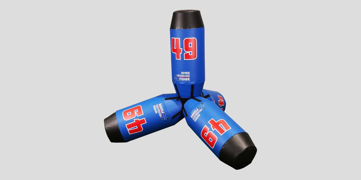 Fisher Hedgehog 4 Way Tackler 49" Tall with Ultra Dense Foam Training Dummy (FIS - HH4R49XX) - SchoolOutlet