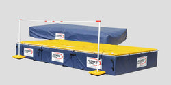 Fisher High Jump Pit Package with Standards Crossbar Pads and Weather Cover (FIS-HJ81624PK)