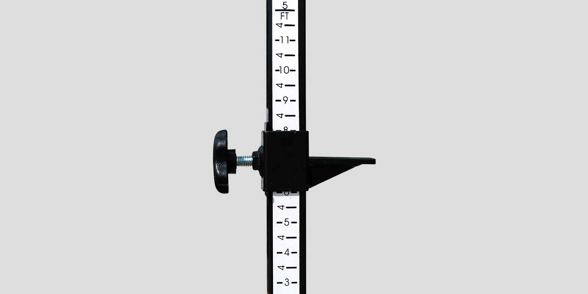 Fisher High Jump Standard with Adjustable Height 2'3" to 8'6" Powder Coated Steel (FIS - HJST1210) - SchoolOutlet