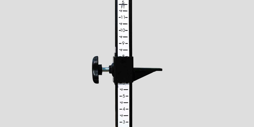 Fisher High Jump Standard with Adjustable Height 2'3" to 8'6" Powder Coated Steel (FIS - HJST1210) - SchoolOutlet