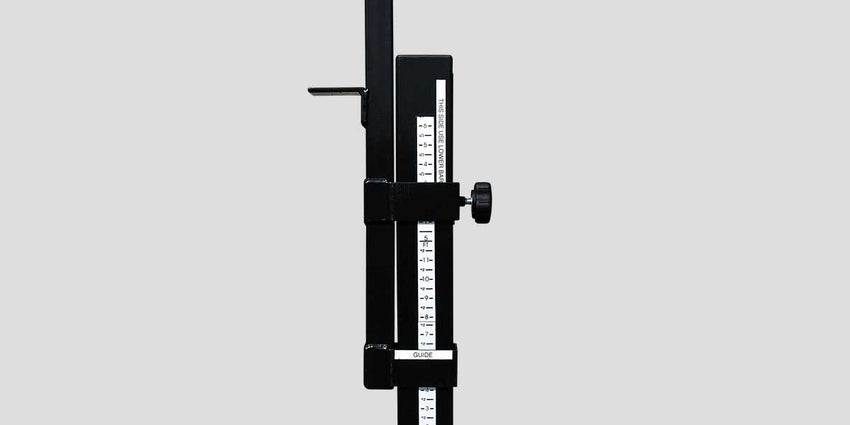 Fisher Deluxe High Jump Standard with Adjustable Height 2'3" to 8'6" Powder Coated Steel (FIS - HJST1220) - SchoolOutlet
