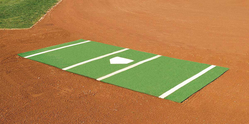 Fisher Baseball Home Plate Mat 7 ft x 12 ft Spike Proof Turf with Foam Backing (FIS - HPM712) - SchoolOutlet