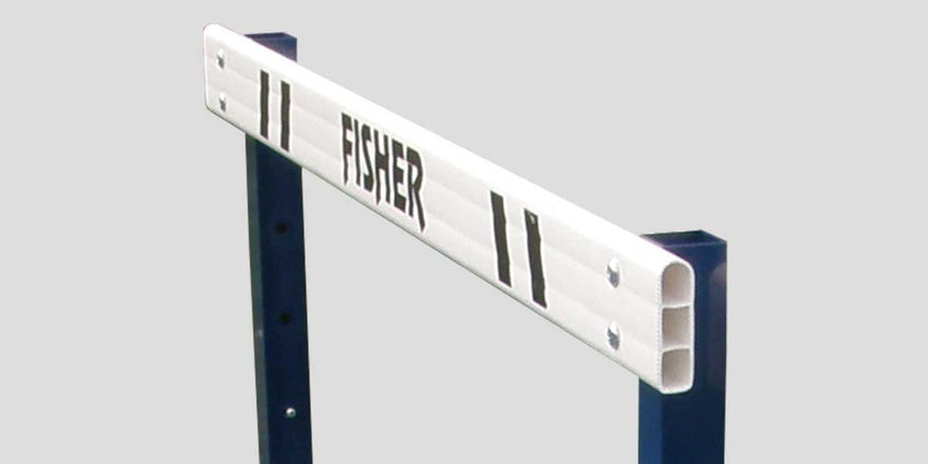 Fisher Square Aluminum Hurdle with Adjustable Height 30" to 42" Lexan Gate Board (FIS - HS1450SA) - SchoolOutlet