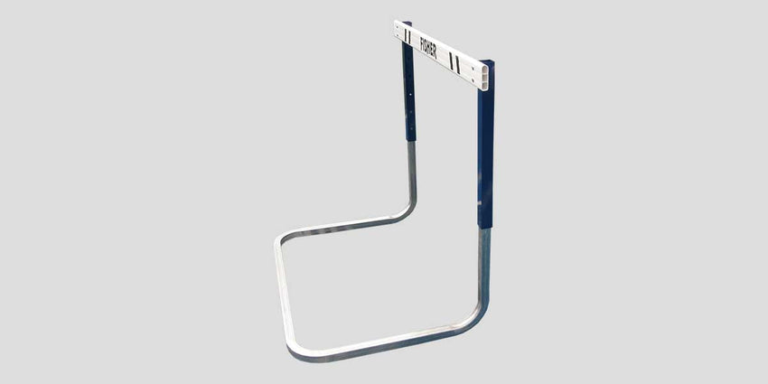 Fisher Square Aluminum Hurdle with Adjustable Height 30" to 42" Lexan Gate Board (FIS - HS1450SA) - SchoolOutlet