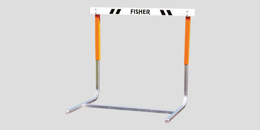 Fisher Square Aluminum Hurdle with Adjustable Height 30" to 42" Lexan Gate Board (FIS - HS1450SA) - SchoolOutlet