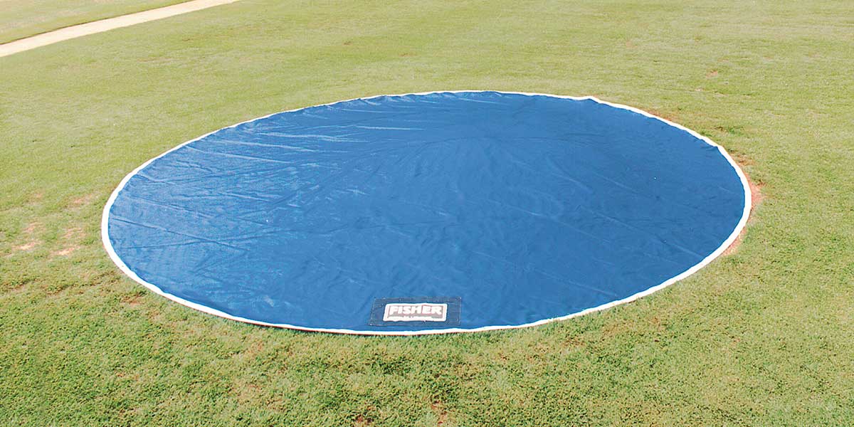 Fisher 8'' Mound Cover 18 oz 12' Diameter Field Protector (FIS - IC1218) - SchoolOutlet