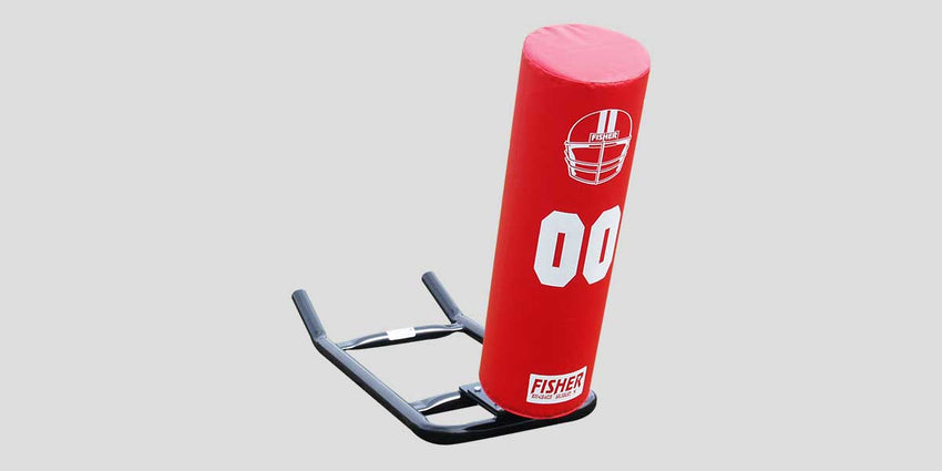 Fisher Junior Round Tackling Sled Training Pad 23.5 in x 58 in Base Football Trainer (FIS - JRTS1) - SchoolOutlet