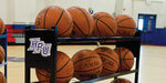Fisher Custom Ball Rack Holds 15 Basketballs 51.75 in L x 20.5 in W x 29 in H (FIS - KBBR15) - SchoolOutlet