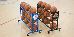 Fisher Custom Ball Rack Holds 15 Basketballs 51.75 in L x 20.5 in W x 29 in H (FIS-KBBR15)
