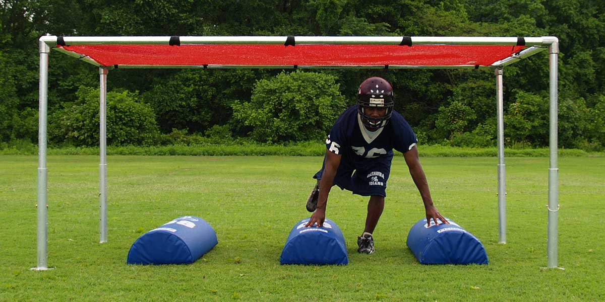 Fisher Open Chute Football Training System 10 ft x 20 ft Adjustable Height (FIS - OC1020) - SchoolOutlet