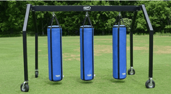 Fisher Blocking (Frame 20 ft W) With 3 Hanging Dummy 18''D - 72''L Adjustable Height Trainer (FIS-PF2031872)