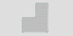 Fisher L Shaped Pitcher Protector Baseball Screen 6 ft W x 7 ft H (FIS-PP67)