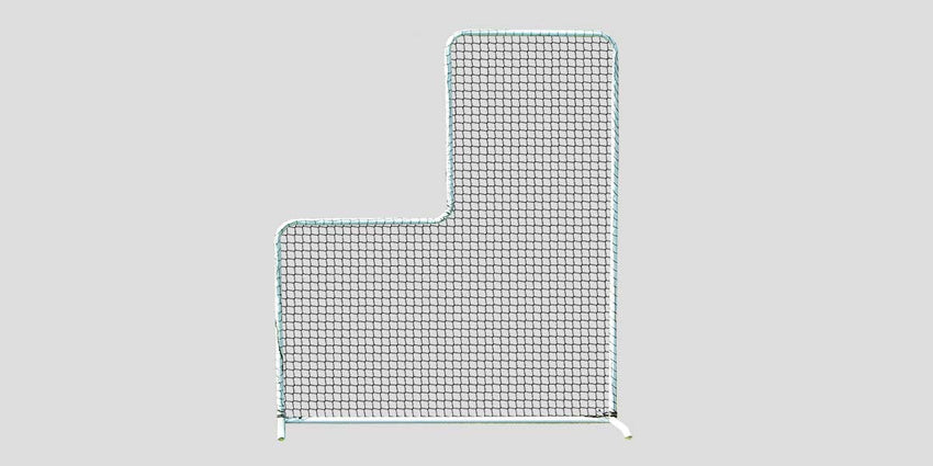 Fisher L Shaped Pitcher Protector Baseball Screen 6 ft W x 7 ft H (FIS - PP67) - SchoolOutlet