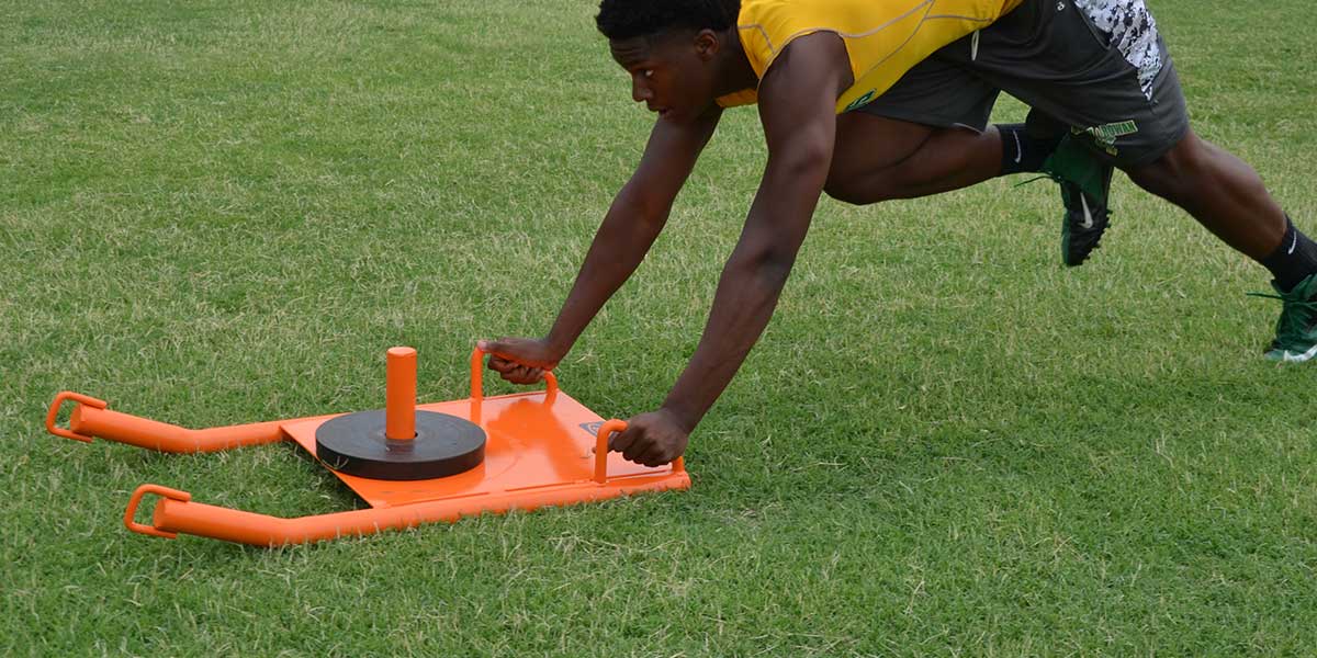 Fisher Push Pull Sled Strength Training Sled 35 1/4 in L x 20 3/4 in W x 9 in H (FIS - PS2500) - SchoolOutlet