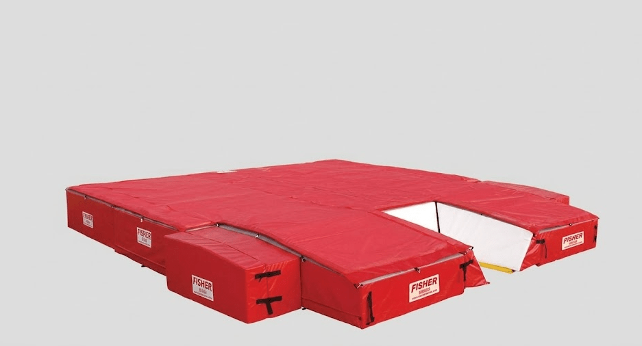 Fisher Pole Vault Pit 19'9"W x 21'D x 26"H Track and Field Landing Pad (FIS - PV202126) - SchoolOutlet