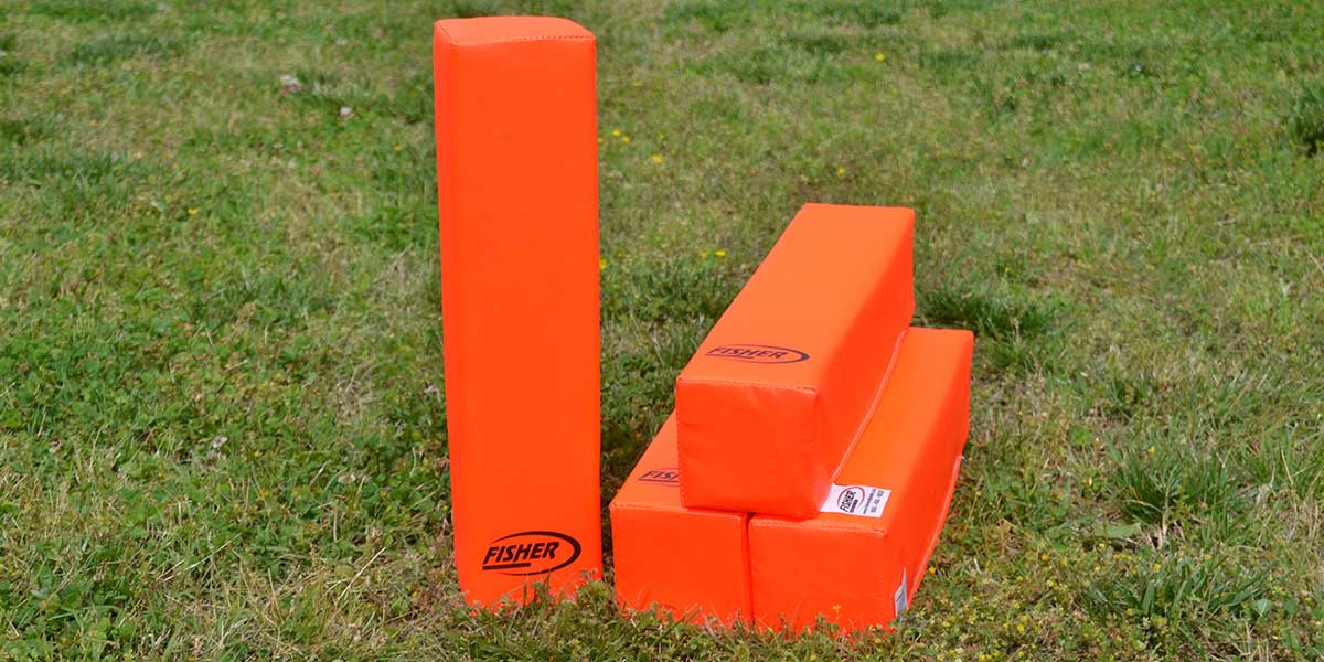 Fisher Deluxe Football Pylons Set of 4 18 in Height (FIS - PY1) - SchoolOutlet