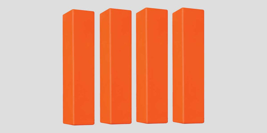 Fisher Molded Football Pylons Set of 4 Weighted Base (FIS - PY2) - SchoolOutlet