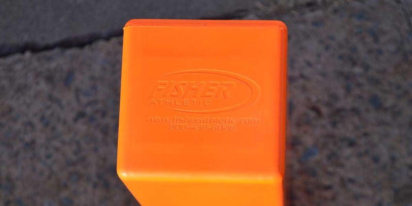 Fisher Molded Football Pylons Set of 4 Weighted Base (FIS - PY2) - SchoolOutlet