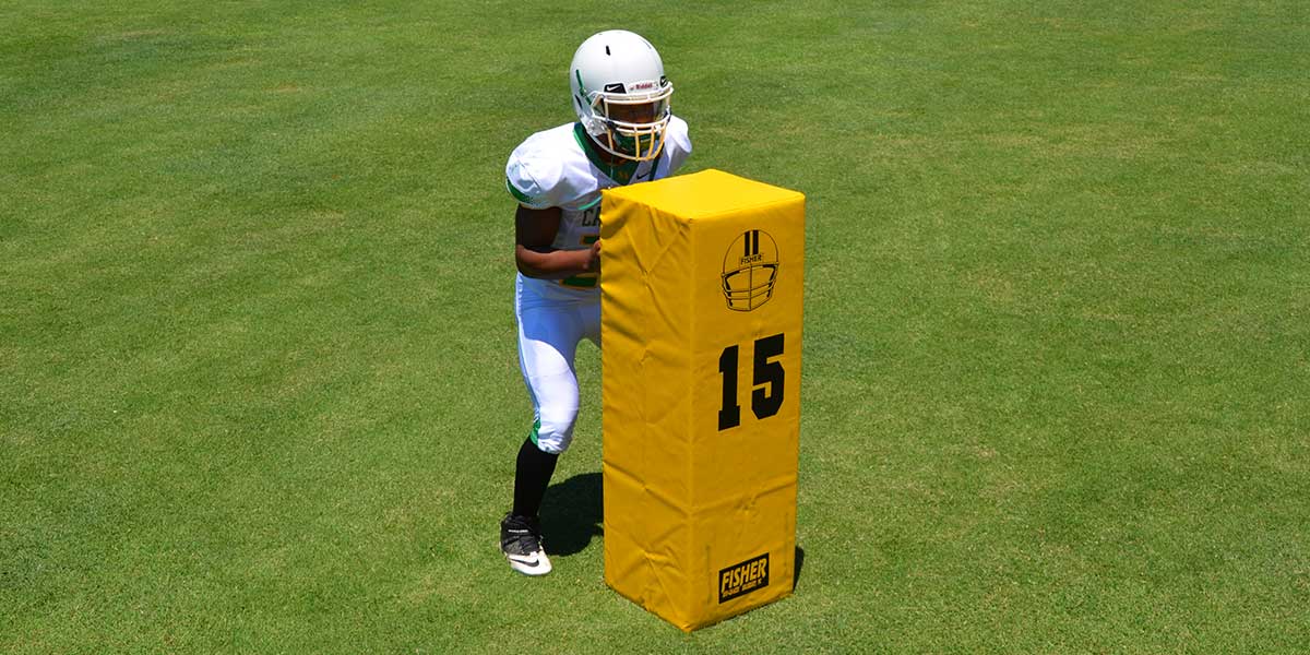 Fisher Square Blocking Dummy 46 in L x 15 in H Training Dummy (FIS - SD15) - SchoolOutlet