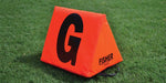 Fisher Solid Sideline Marker Set of 11 12 in Numerals Black on Orange Large Base (FIS - SLMTOR115) - SchoolOutlet