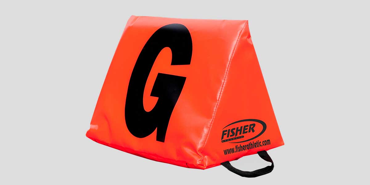 Fisher Solid Sideline Marker Set of 11 12 in Numerals Black on Orange Large Base (FIS - SLMTOR115) - SchoolOutlet
