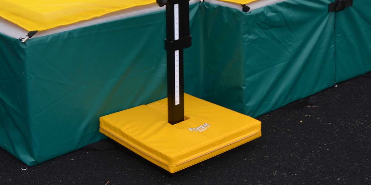 Fisher High Jump Standard Base Pad 22 in Square x 3 in H (FIS - SS100) - SchoolOutlet
