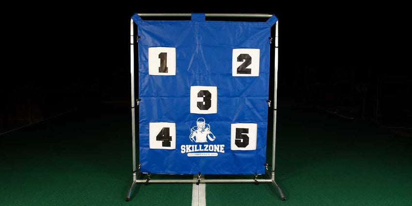 Fisher Skill Zone Target System 6'W x 7'H with 5 Separate Targets (FIS - SZFB4875) - SchoolOutlet