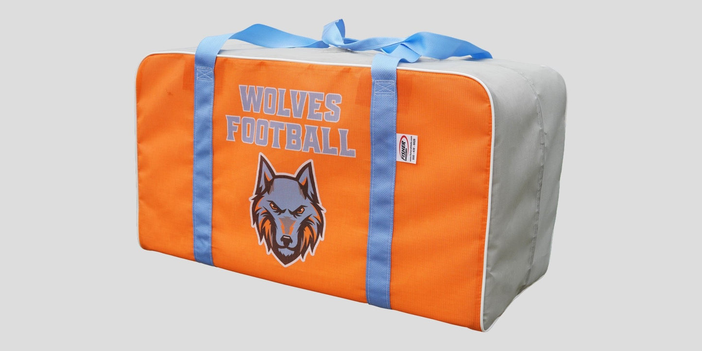 Fisher Team Bag 15"W x 15"H x 32"L with Perimeter Zipper (Decoration Not Included) (FIS - TB151532XX) - SchoolOutlet