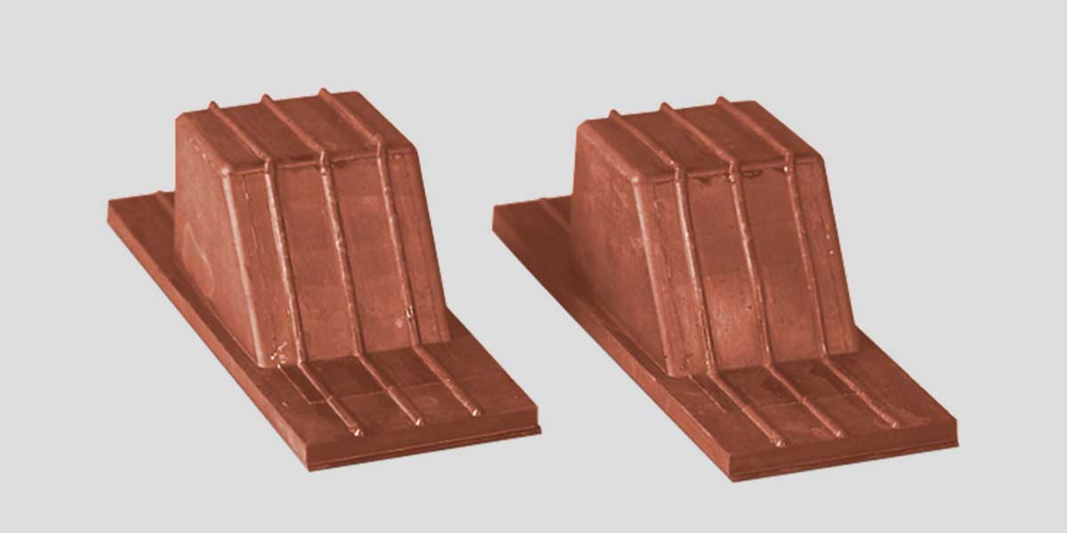 Fisher Indoor Starting Blocks 1 Pair Red Rubber (FIS - TISB) - SchoolOutlet