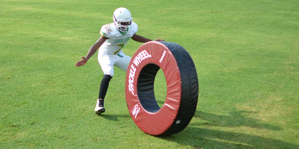 Fisher Athletic Tackle Wheel Professional Training Tool 48"Dia (FIS - TW4825) - SchoolOutlet