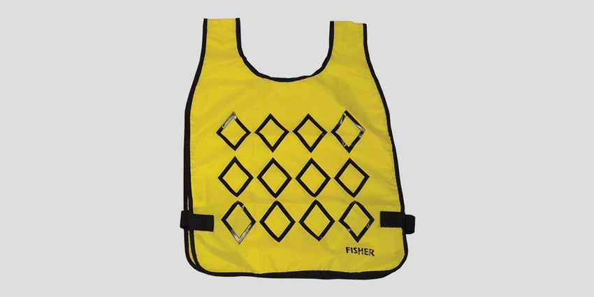 Fisher Athletic Chain Gang Vest Standard Diamond Pattern 18"W x 26.75"H (FIS - VESXX) - SchoolOutlet
